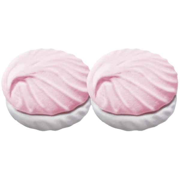 Зефир Бело-розовый (со вкусом и ароматом клубники и сливок)